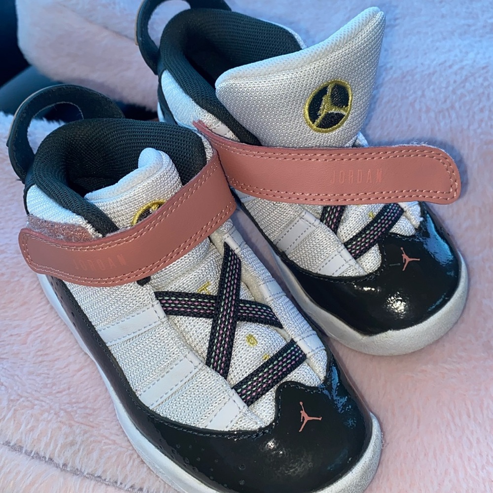 Jordan 6Rings girls basketball shoes toddler🩷